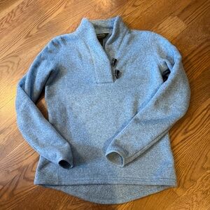 Eddie Bauer Blue Pullover Toggle Neck Sweater Women's Medium